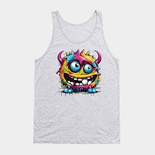 Graffiti Monster Colorful Street Art Tank Top